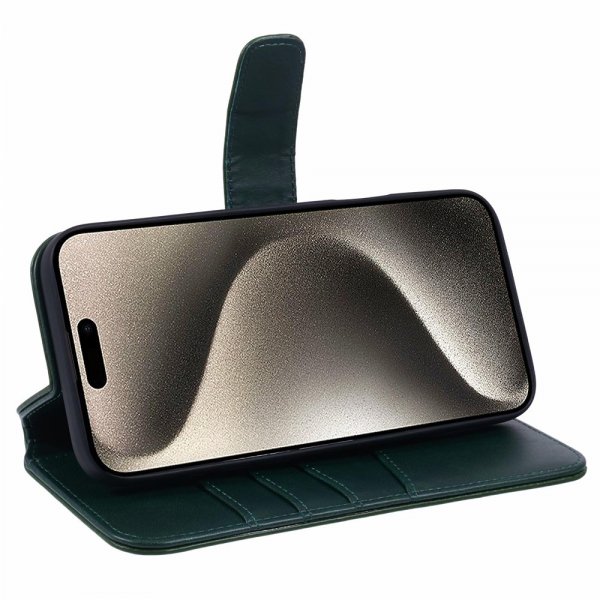 Nordic Covers iPhone 16 Pro Cover Essential Læder Juniper Green
