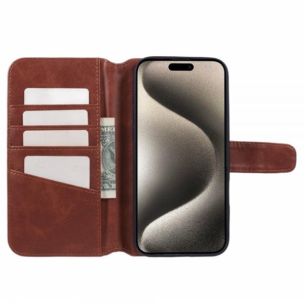Nordic Covers iPhone 16 Pro Cover Essential Leather Maple Brown