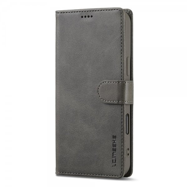 Lc.Imeeke iPhone 16 Pro Cover med Kortlomme og Stativfunktion Grå