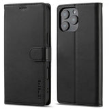 Lc.Imeeke iPhone 16 Pro Cover med Kortlomme Standerfunktion Sort