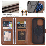 VILI iPhone 16 Pro Etui med Aftageligt Cover GV Series MagSafe Brun