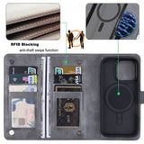 VILI iPhone 16 Pro Etui med Aftageligt Cover GV Series MagSafe Grå