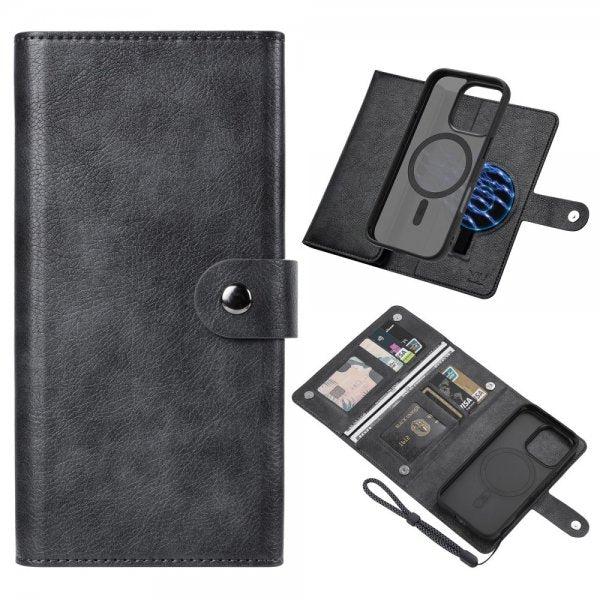 VILI iPhone 16 Pro Etui med Aftageligt Cover GV Series MagSafe Sort