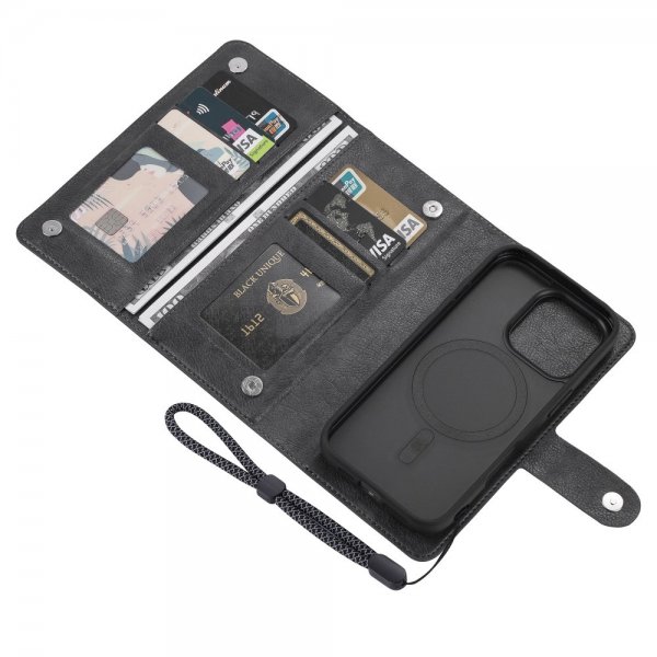 VILI iPhone 16 Pro Etui med Aftageligt Cover GV Series MagSafe Sort