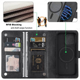 VILI iPhone 16 Pro Etui med Aftageligt Cover GV Series MagSafe Sort