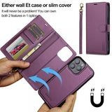 Lc.Imeeke iPhone 16 Pro Cover med Aftageligt Cover L2 Series MagSafe Lilla