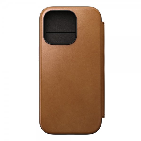 Nomad iPhone 16 Pro Cover Modern Leather Folio English Tan