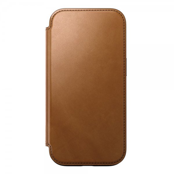 Nomad iPhone 16 Pro Cover Modern Leather Folio English Tan