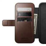 Nomad iPhone 16 Pro Cover Modern Læder Folio Horween Rustic Brown