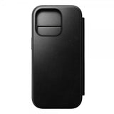 Nomad iPhone 16 Pro Cover Modern Leather Folio Horween Sort