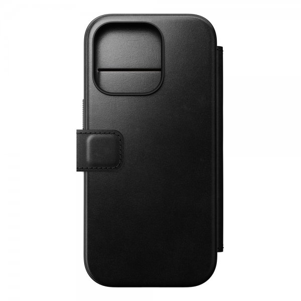 Nomad iPhone 16 Pro Cover Modern Leather Folio Horween Sort