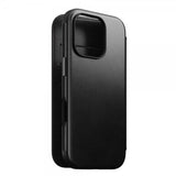 Nomad iPhone 16 Pro Cover Modern Leather Folio Horween Sort