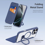 Dux Ducis iPhone 16 Pro Cover Skin X Pro Series Kickstand MagSafe Blå