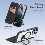 Dux Ducis iPhone 16 Pro Cover Skin X Pro Series Kickstand MagSafe Sort
