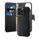 Puro iPhone 16 Pro Cover Wallet Detachable 2-i-1 Sort