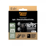 PanzerGlass iPhone 16 Pro/iPhone 16 Pro Max Kamerabeskyttelse Hoops Sort