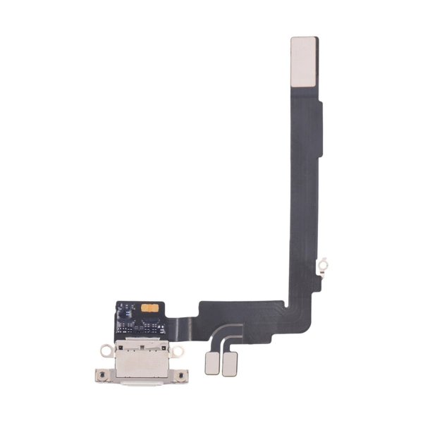 iPhone 16 Pro Opladningsstik Flexkabel Original - Hvid