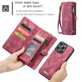 CaseMe iPhone 16 Pro Max Cover 008 Series Aftageligt Cover Rød