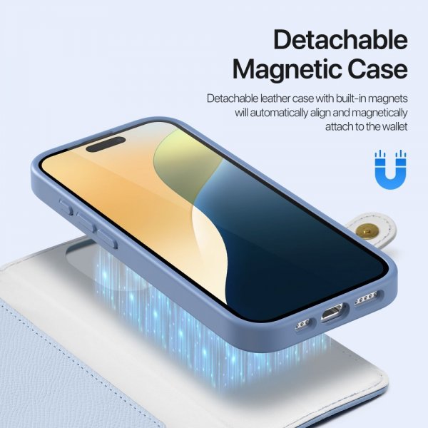 Dux Ducis iPhone 16 Pro Max Cover 2-i-1 Lawa Series MagSafe Blå