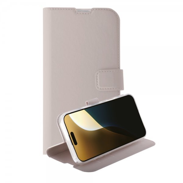 Vivanco iPhone 16 Pro Max Cover Classic Wallet Greige