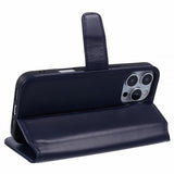 Nordic Covers iPhone 16 Pro Max Etui Essential Læder Heron Blue