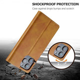 Lc.Imeeke iPhone 16 Pro Max Etui med Kortlomme Standerfunktion Lysebrun