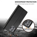 Lc.Imeeke iPhone 16 Pro Max Etui med Kortlomme Standfunktion Sort