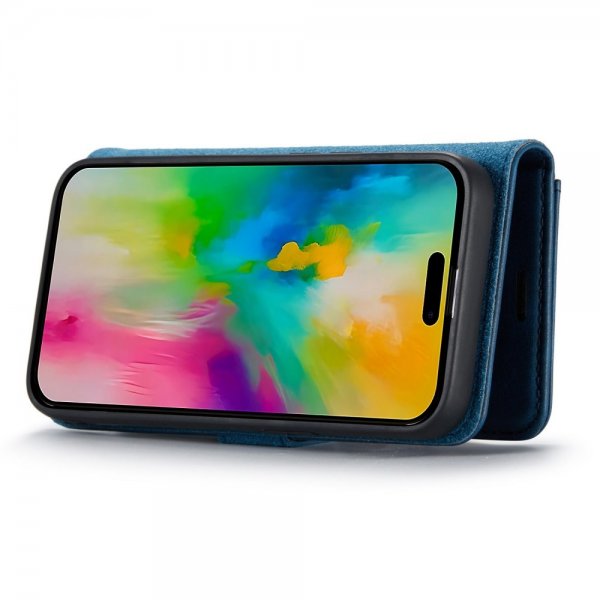 Dg.Ming iPhone 16 Pro Max Etui med Aftageligt Cover Blå
