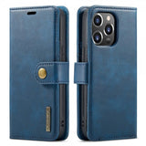 Dg.Ming iPhone 16 Pro Max Etui med Aftageligt Cover Blå