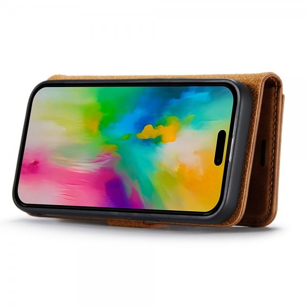 Dg.Ming iPhone 16 Pro Max Etui med Aftagelig Skal Brun