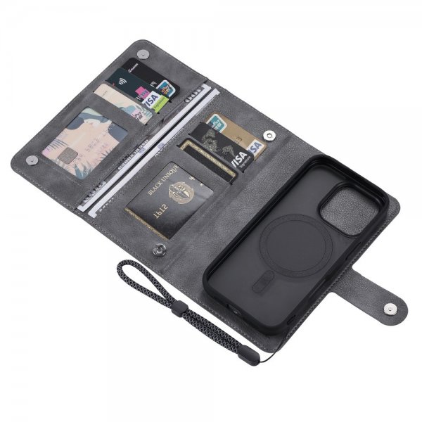 VILI iPhone 16 Pro Max Cover med Aftageligt Skal GV Series MagSafe Grå