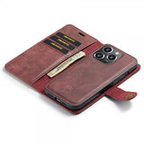 Dg.Ming iPhone 16 Pro Max Etui med Aftageligt Cover Rød