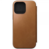 Nomad iPhone 16 Pro Max Cover Modern Leather Folio English Tan