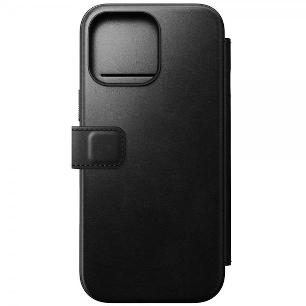 Nomad iPhone 16 Pro Max Cover Modern Læder Folio Horween Sort