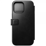 Nomad iPhone 16 Pro Max Cover Modern Læder Folio Horween Sort