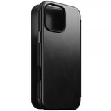 Nomad iPhone 16 Pro Max Cover Modern Læder Folio Horween Sort