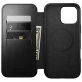 Nomad iPhone 16 Pro Max Cover Modern Læder Folio Horween Sort