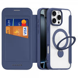 Dux Ducis iPhone 16 Pro Max Cover Skin X Pro Series Kickstand MagSafe Blå
