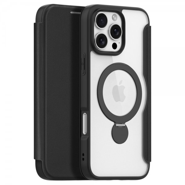 Dux Ducis iPhone 16 Pro Max Cover Skin X Pro Series Kickstand MagSafe Sort