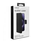 Celly iPhone 16 Pro Max Cover Wally Wallet Case Sort