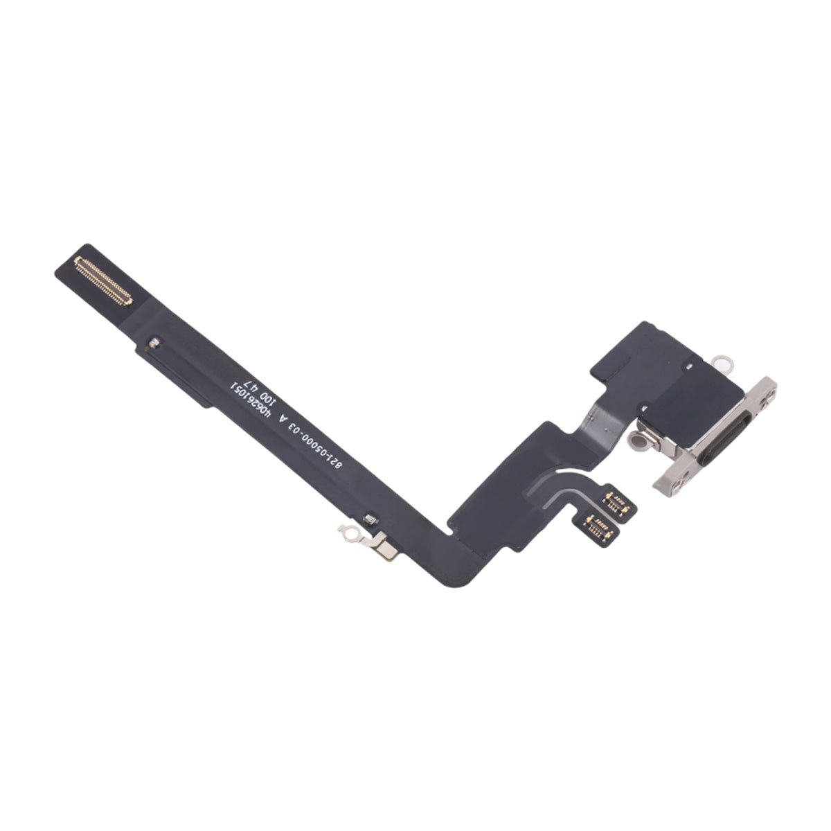 iPhone 16 Pro Max Opladningsstik med flexkabel Original - Sort