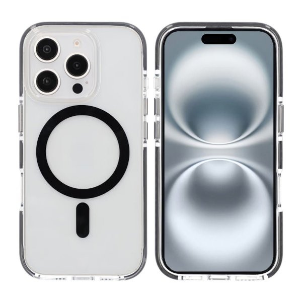 iPhone 16 Pro Max Cover Stødsikkert MagSafe Sort
