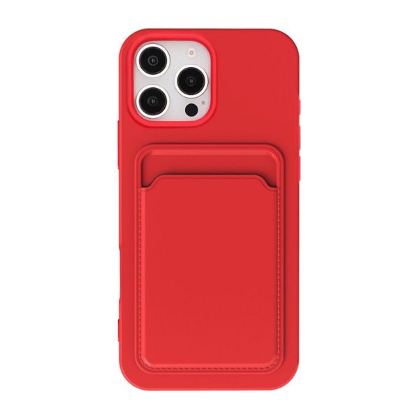 iPhone 16 Pro Max Cover Kortholder Rød