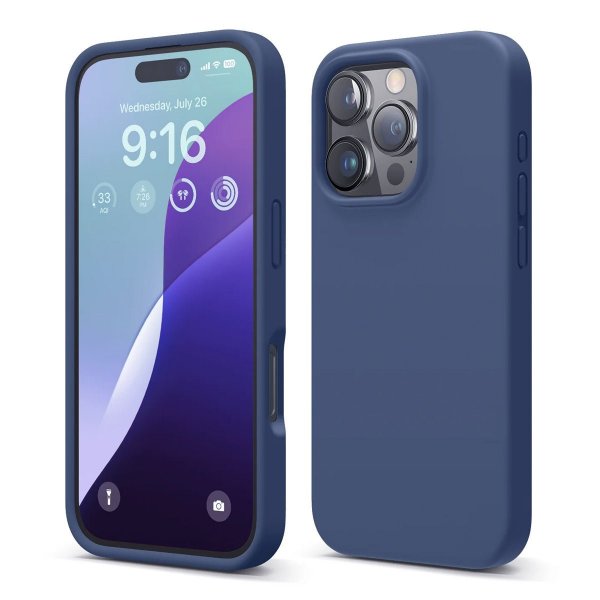 Rvelon iPhone 16 Pro Max Cover Silikone Blå