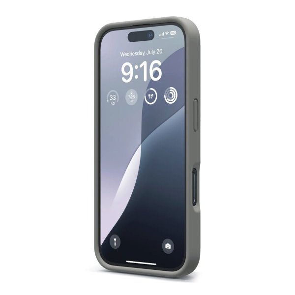 Rvelon iPhone 16 Pro Max Cover Silikone Grå