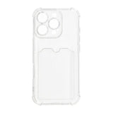 iPhone 16 Pro Max Cover Kortholder Stødsikkert Transparent