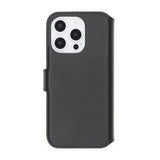 Rvelon iPhone 16 Pro Max Etui Ægte Læder Kortlomme Sort