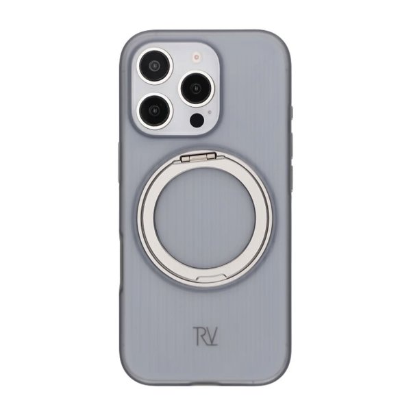 Rvelon iPhone 16 Pro Max Cover Drejeligt MagSafe Stativ Grå
