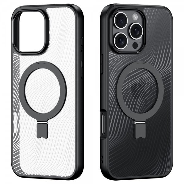 Dux Ducis iPhone 16 Pro Max Cover Aimo Series MagSafe Kickstand Sort
