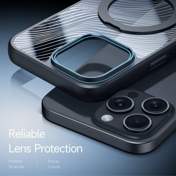 Dux Ducis iPhone 16 Pro Max Cover Aimo Series MagSafe Kickstand Sort